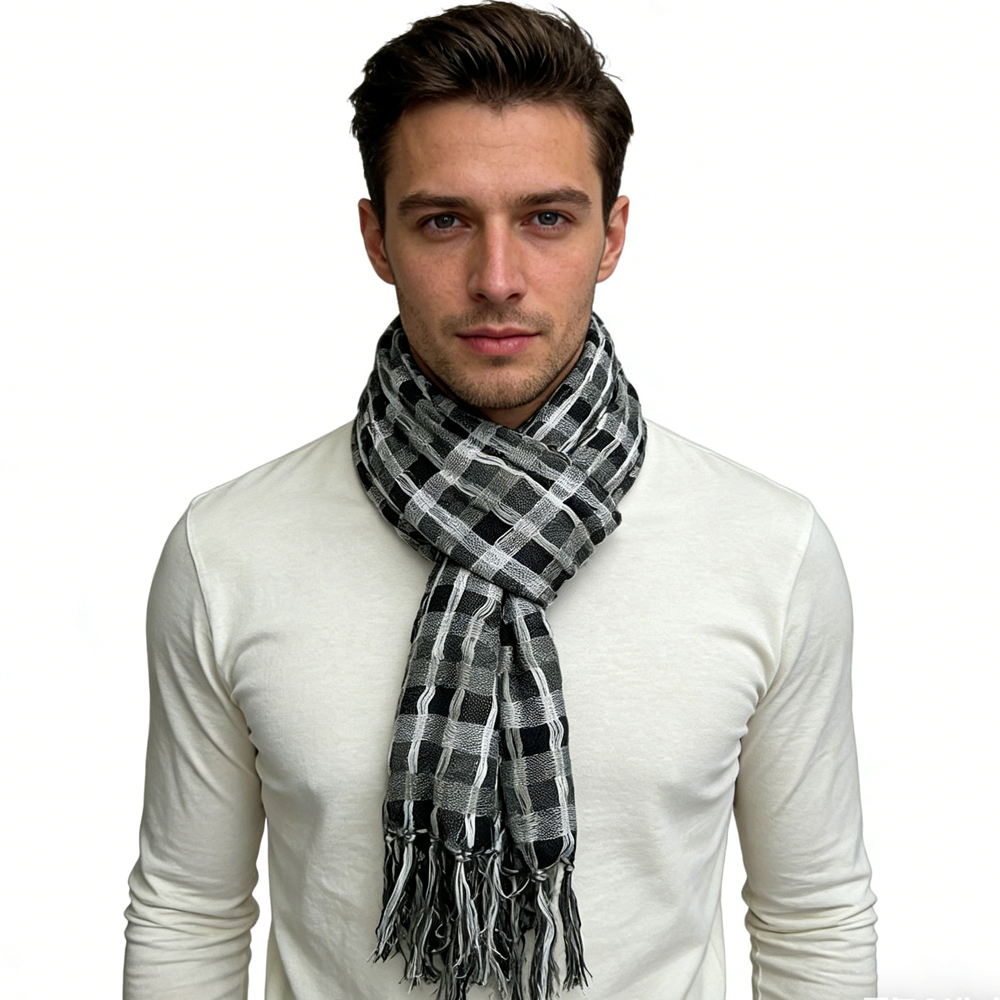 2pcs Grey Leopard Printed Square Scarf, Minimalist Head Scarf, Luxe Look For Evening Wear, Scarf, vacation, daily Life, evening Party, Office Appropriate Subtlety For Women Men — image 2