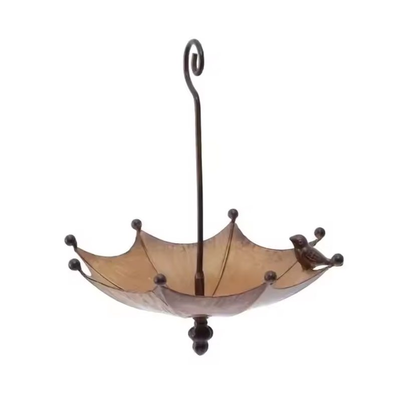 Umbrella Hanging Bird Feeder - Outdoor Iron Tray for Hummingbirds & Wild Birds (Garden & Yard) — image 1