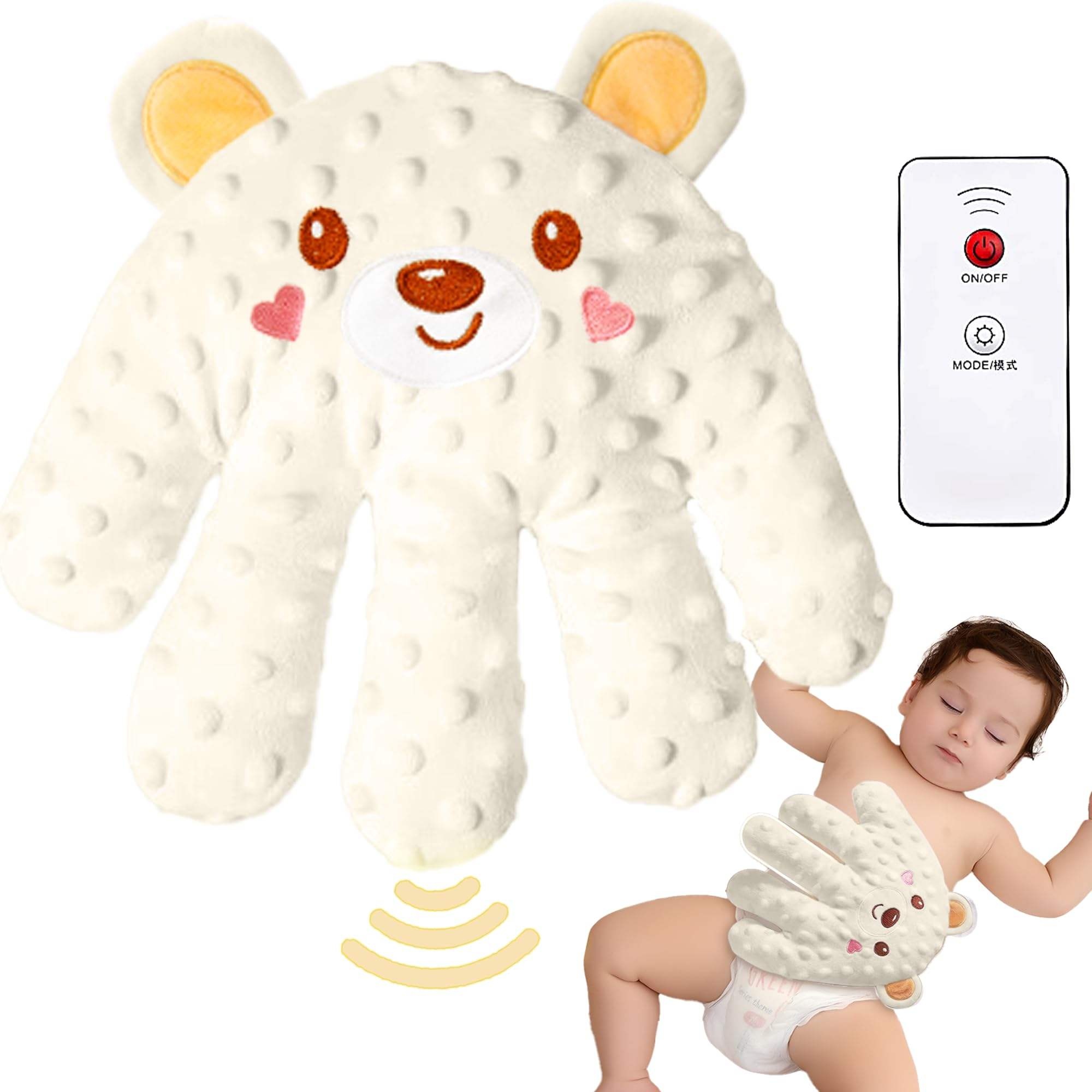 Dispositivo Eléctrico Automático de Acariciamiento, Mano Cómica para Bebés, Guantes de Pecho para Lactantes, Almohadilla Eléctrica para Manos de Niño, Juguetes de Peluche para Dormir — imagen 1