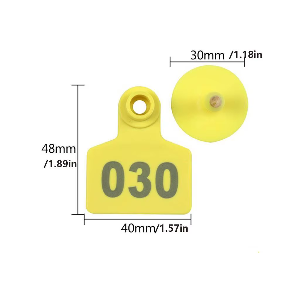 Etiquetas de Oreja para Identificación de 100 Piezas (001-100) - Materiales Duraderos para Ganado — imagen 5