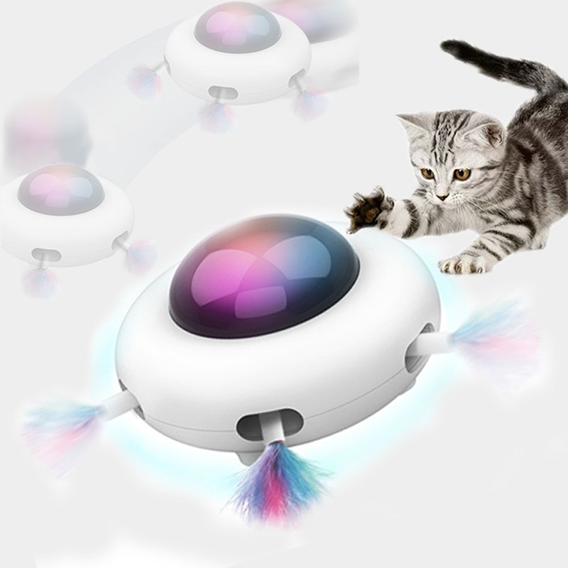 Automatic Feather Teaser Cat Toys Random Interactive Electric Crazy Toys — image 1