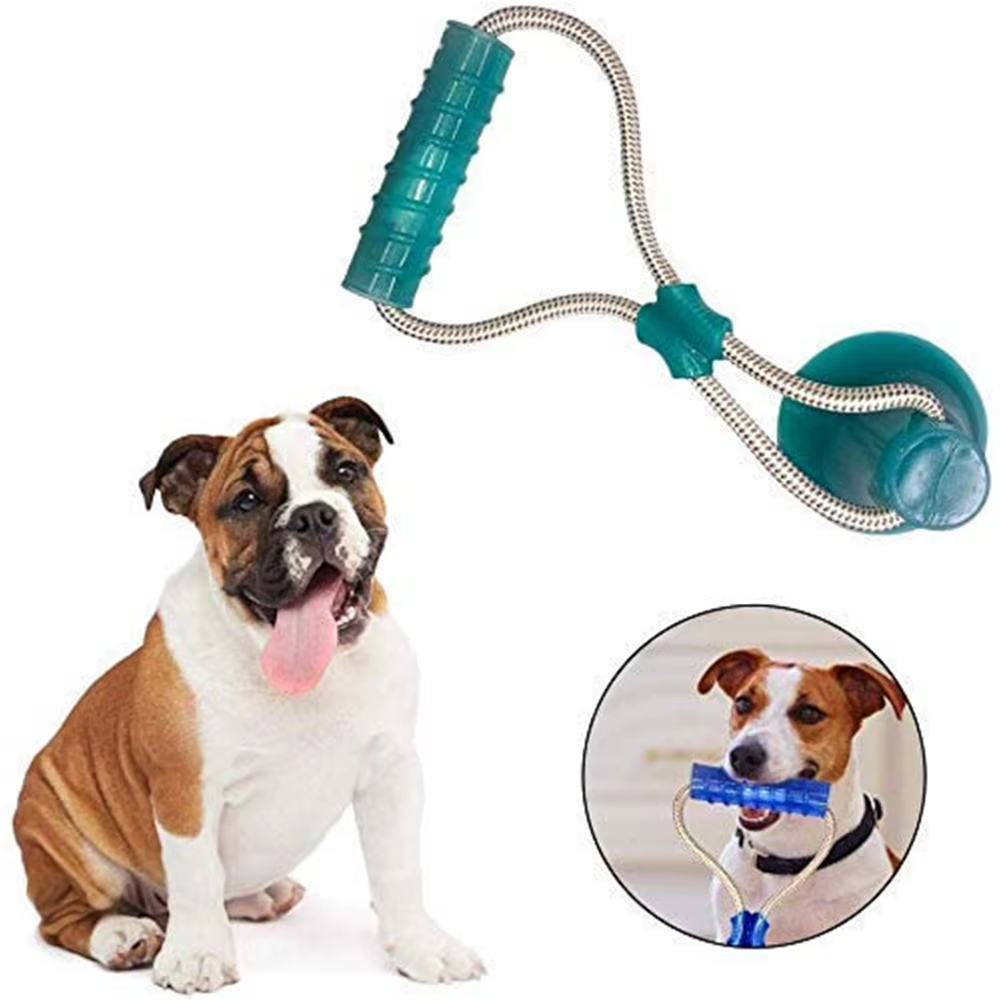 Pet Molar Toy Self-playing Rubber Ball Toy With Suction Cup Dog Interactive Molar Chew Toy Teeth Cleaning Tool — image 6