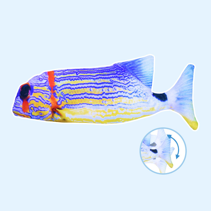 Electric Fish Will Jump, Simulating Fish Glow, Charging, Rocking Fish, Playing Cat Pet Toy — image 3