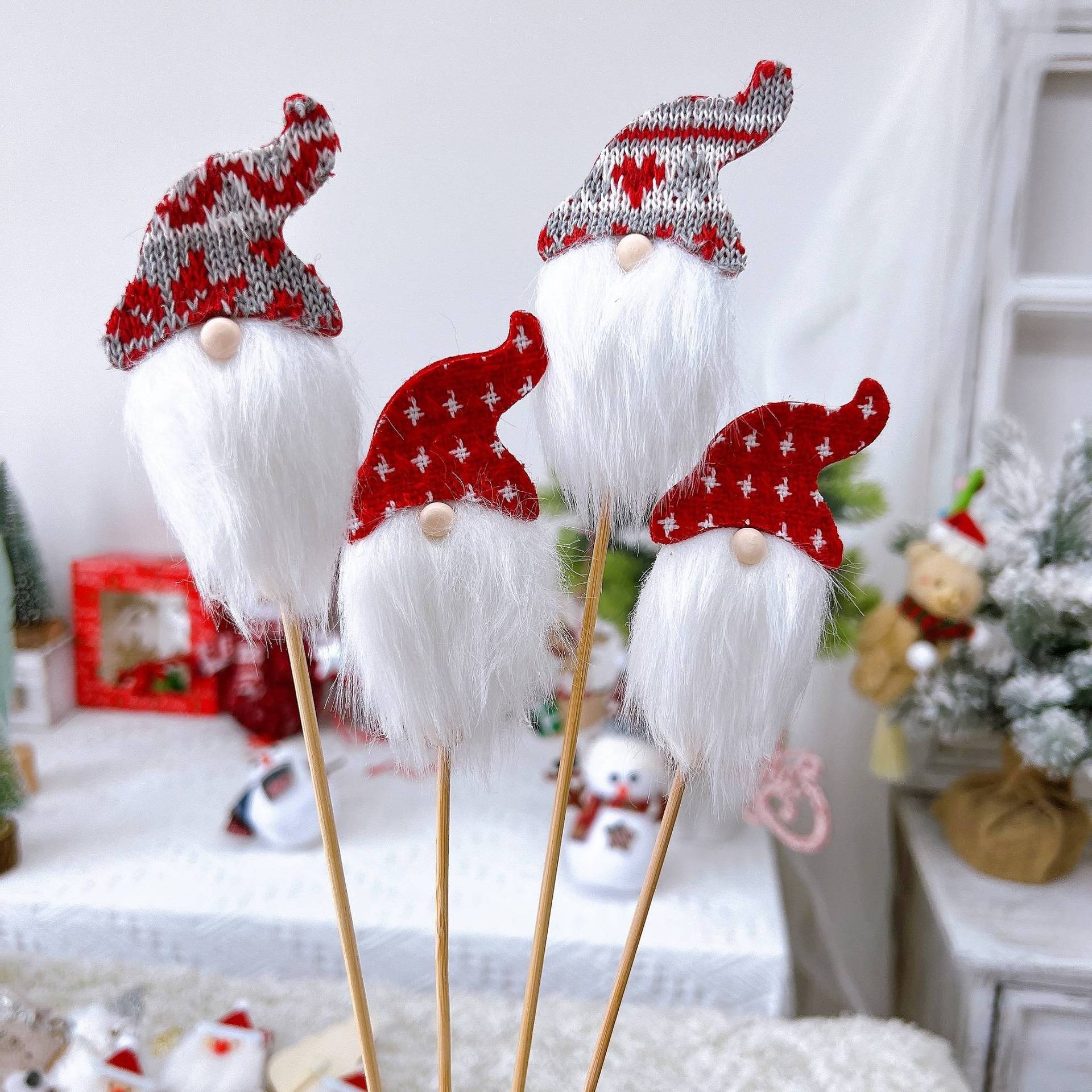 Accesorios de Tarjeta Navideña con Reinas de la Noche y Flores en Maceta - 2 Paquetes DIY — imagen 13