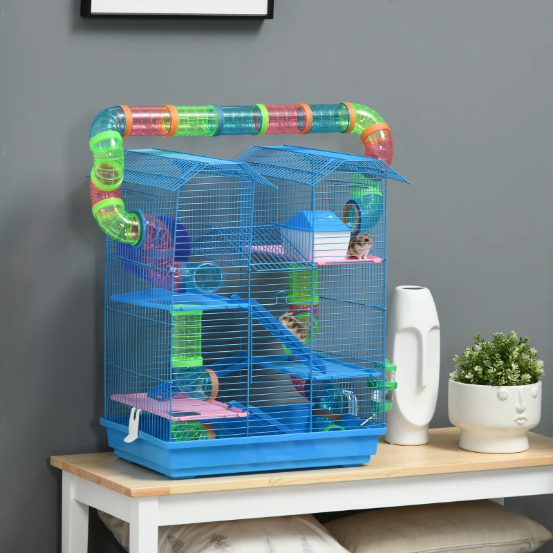 Caja para Hamsters de 18,5 pulgadas con 5 Niveles y Tubos — imagen 2