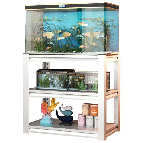 20-30 Gallon Fish Tank Stand - Metal Aquarium Stand, 34 W X 18 D X 31H Adjustable Heavy Duty Reptile Tank Stand, Adjustable 3-Tier Fish Tank Rack Shelf For Home Office, Tank Not Included — imagen 6
