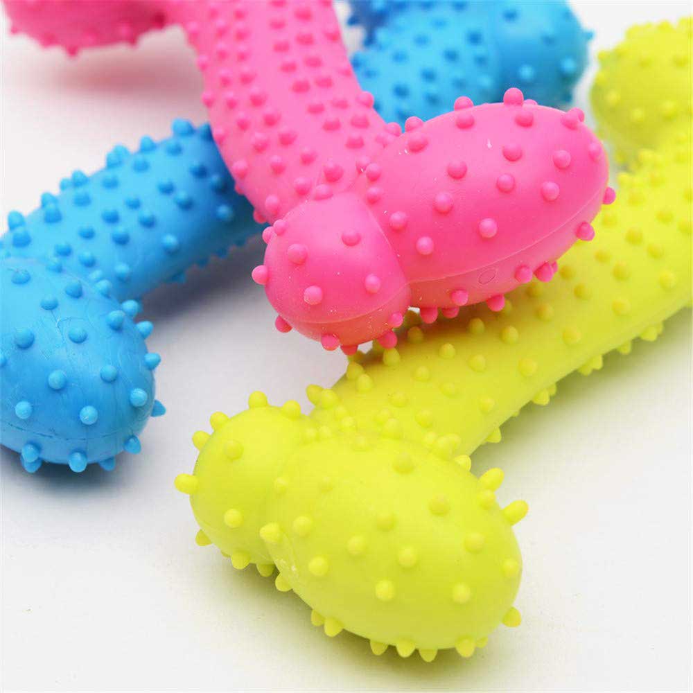 Pet Product Rubber Dog Toy with Thorn Bone Rubber Molar Teeth Pet Toy Dog Bite Resistant Molar Training Grinding Teeth Toys — image 5