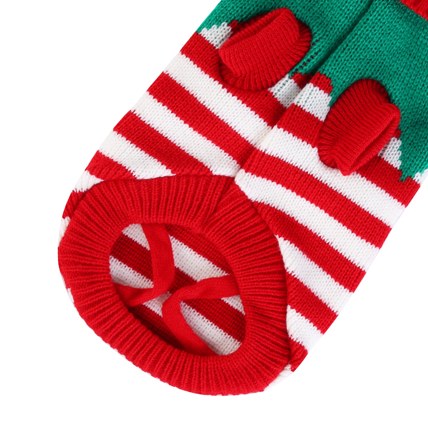 2 Patrones y 4 Tallas a Elegir - 1 Pieza de Suéter Navideño de Cuello Alto Para Mascotas, Ropa Navideña Para Perros y Gatos, Disfraz de Rayas con Muñeco de Nieve, Suéter de Invierno Para Gatitos y Cachorros Pequeños y Medianos — imagen 14