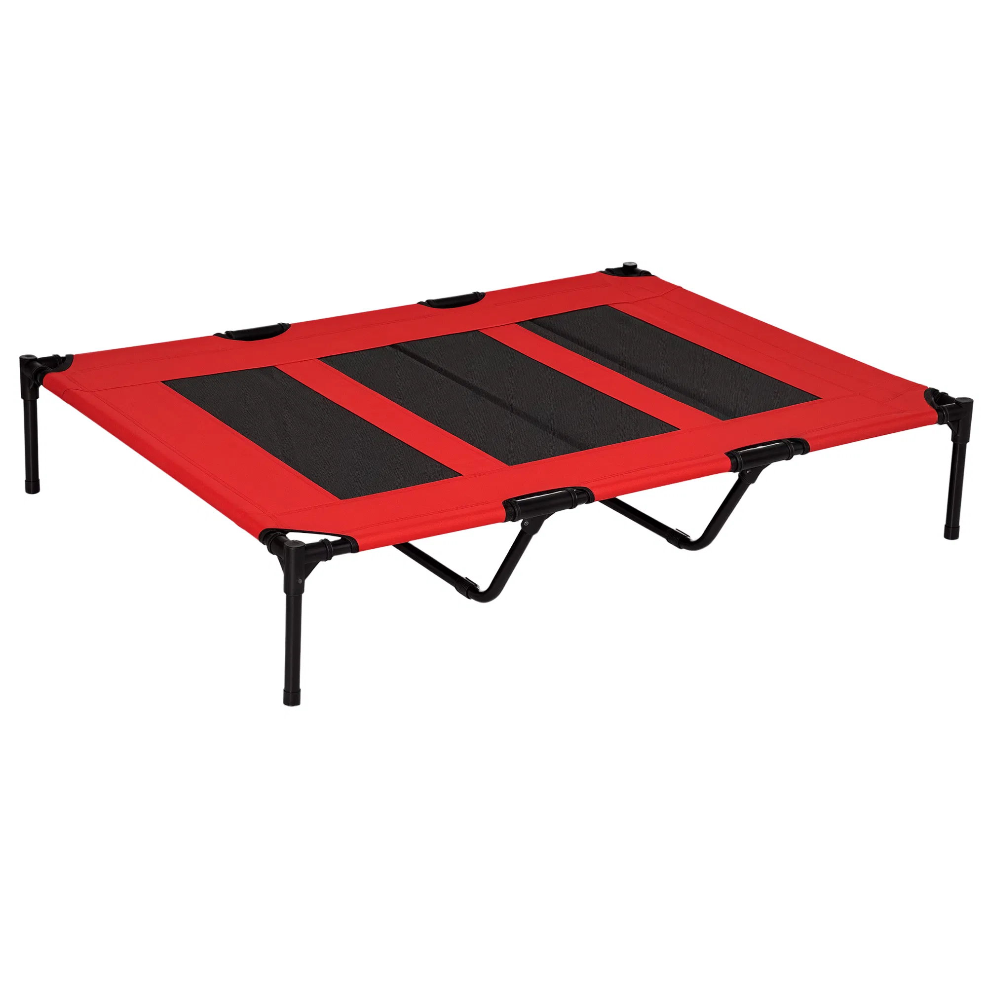 Elevated Dog Bed, Raised Dog Cot for XL Sized Dogs, Indoor & Outdoor, 48" x 36" x 9", Red — image 1