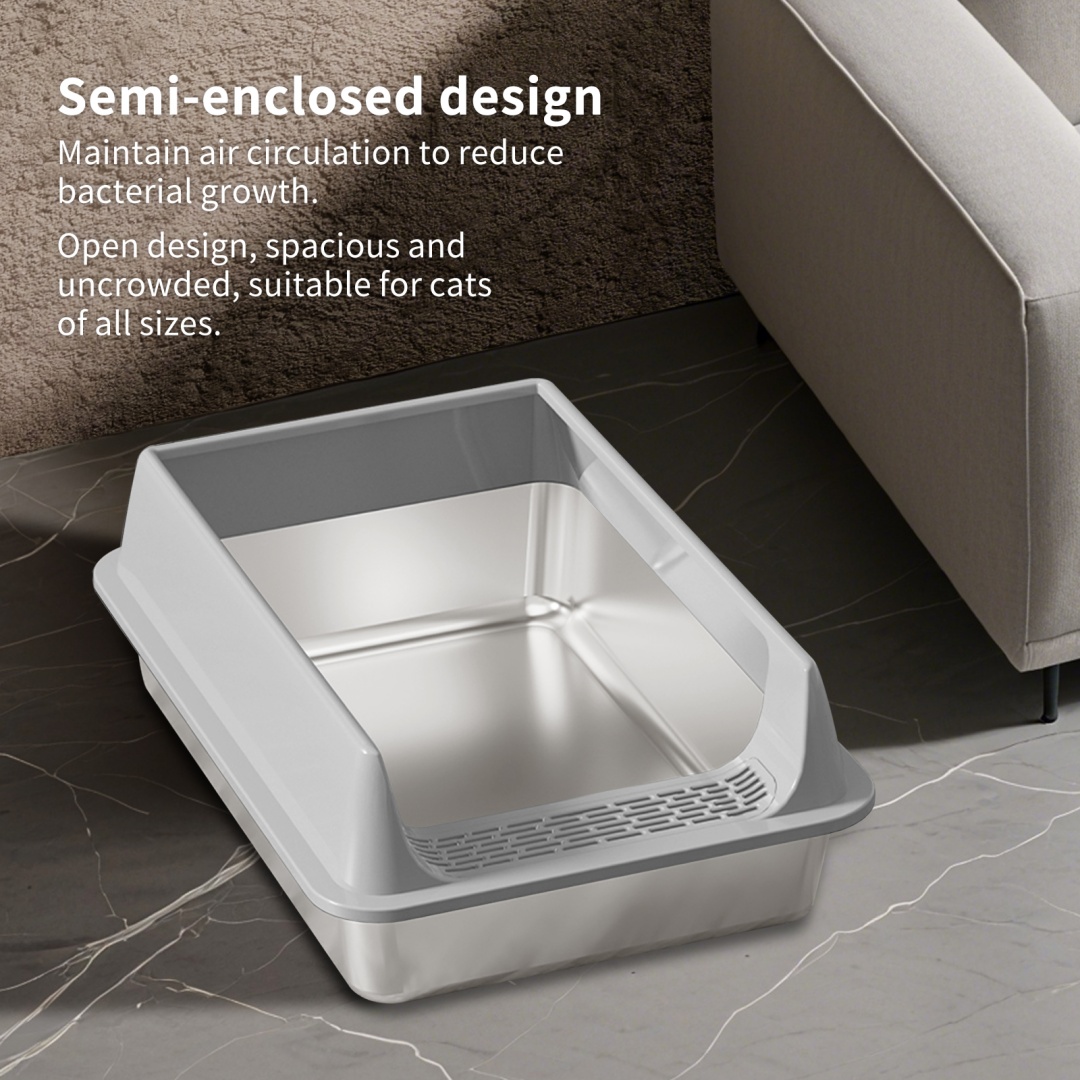 Solo Recogida en Tienda - Caja de Arena para Gatos de Acero Inoxidable — imagen 10