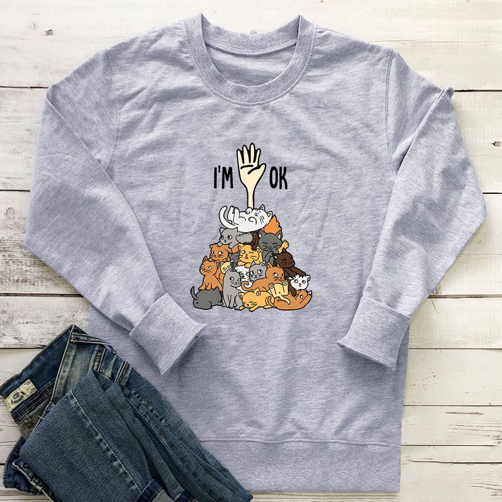 A pile of cat letter printed hoodies — image 5