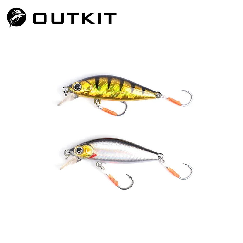 OUTKIT 2022 NEW Arrive Japanese Design Small Lures Fishing Lure 3.2g 45mm Sinking Minnow Mini Hard Bait For Perch Trout Bass — image 1