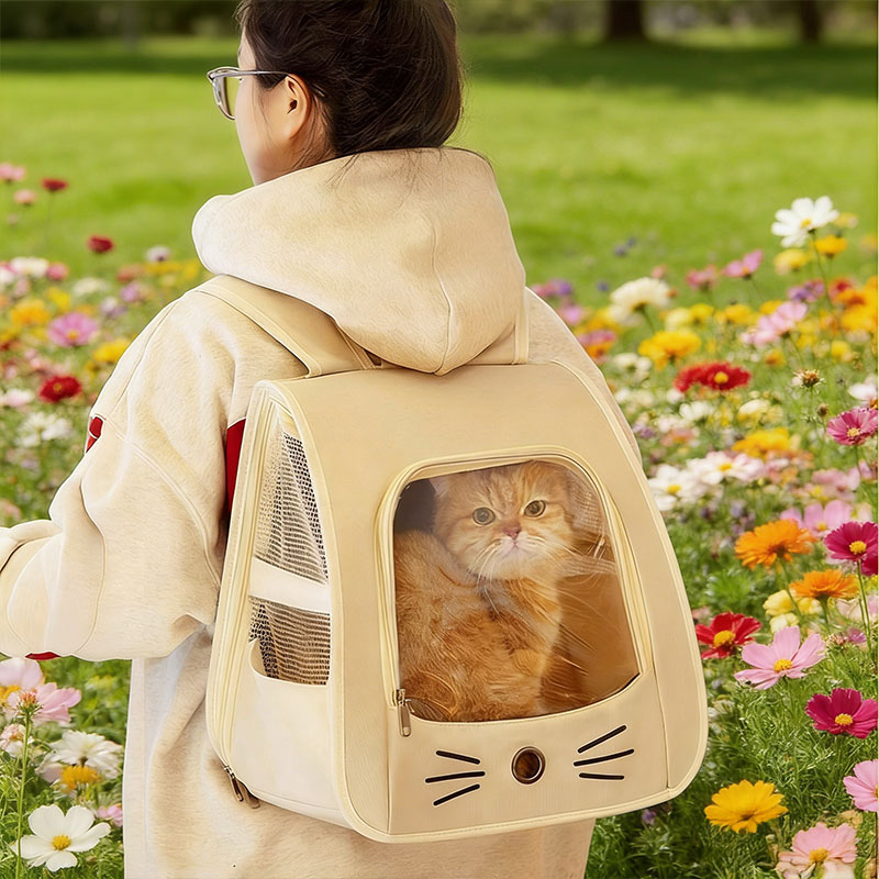 Pet Carrier Backpack, Travel Bag for Small Dogs and Cats, Breathable Mesh Car & Outdoor Carrier — image 6