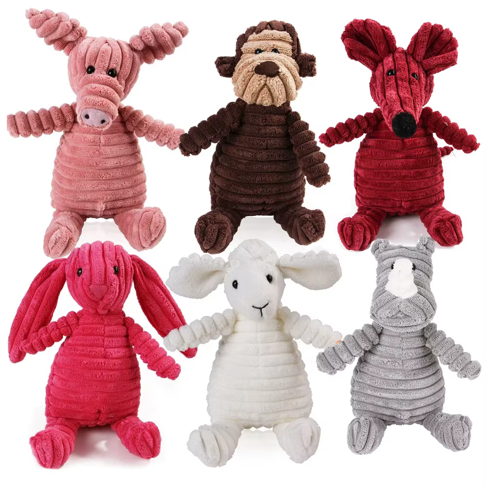 Juguetes para Perros de Gran Tamaño con Sonido de Mono y Cerdo - Limpieza Dental para Cachorros Grandes — imagen 1