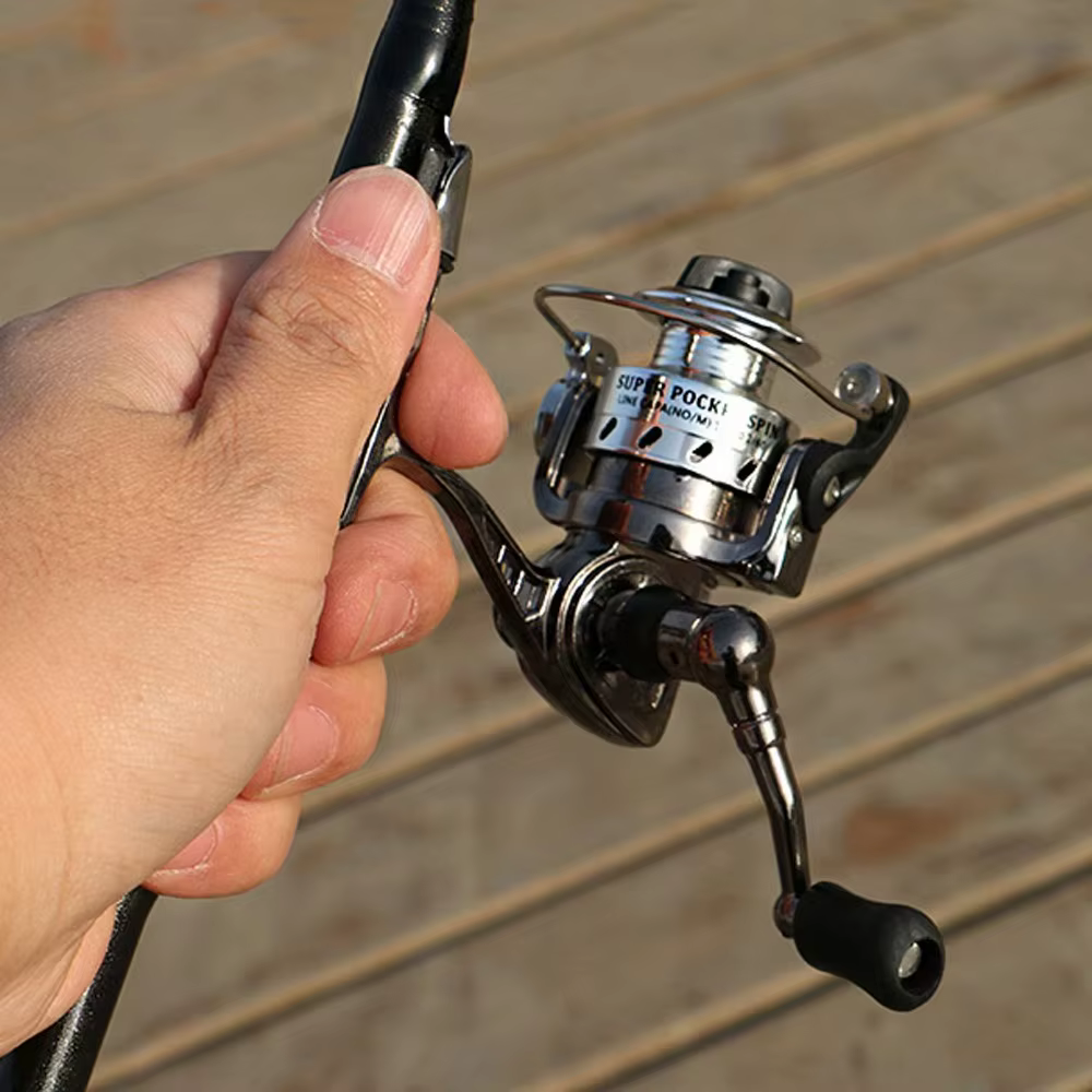 Telescopic Carbon Fishing Pole Metal Spinning Reels 1.5m Winter Ice Fishing Rod Combos Sets for Travel Poles Tackle Outdoor — image 6