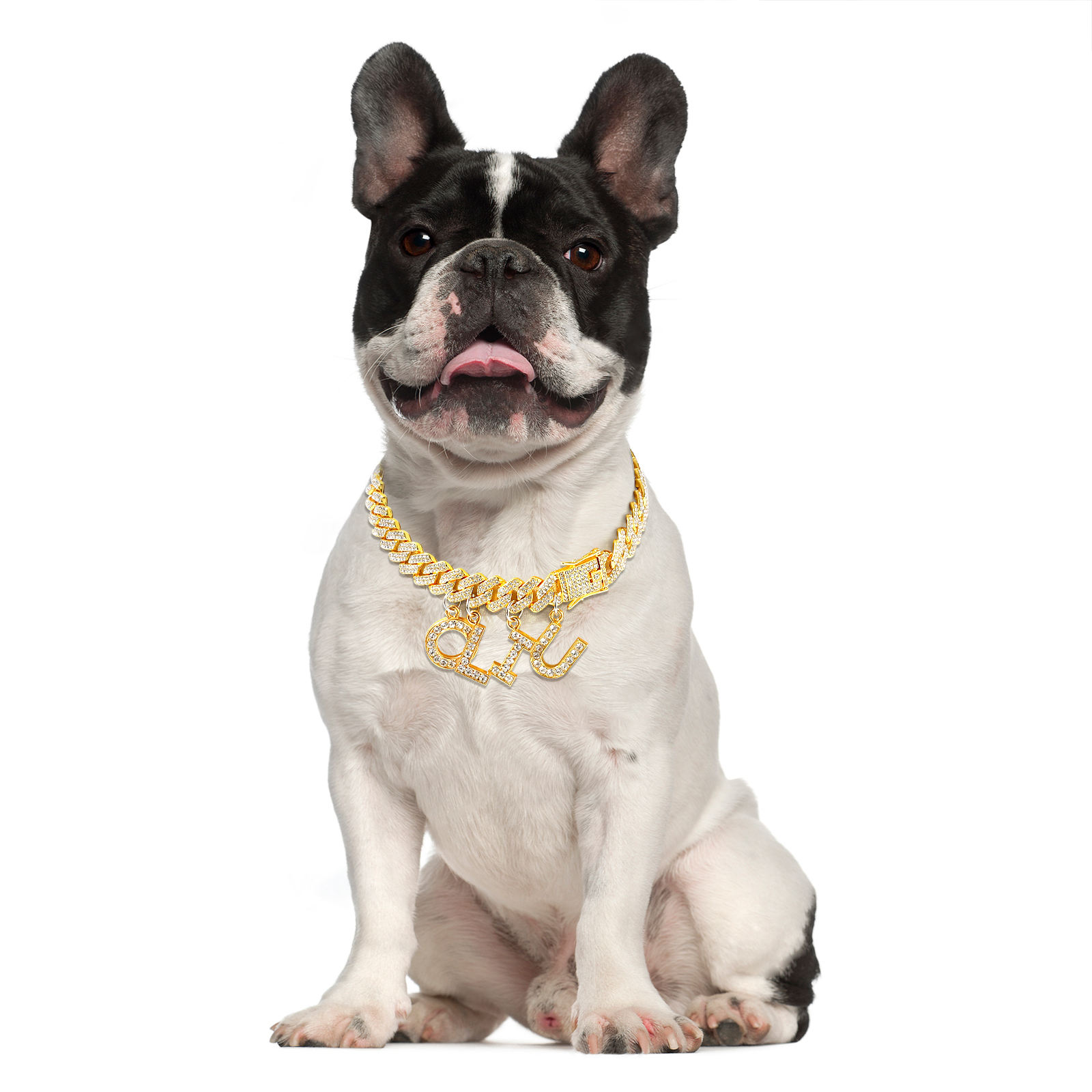 Collar de Caminata para Perros en Aleación de Luxe con Leña de Fuego — imagen 3