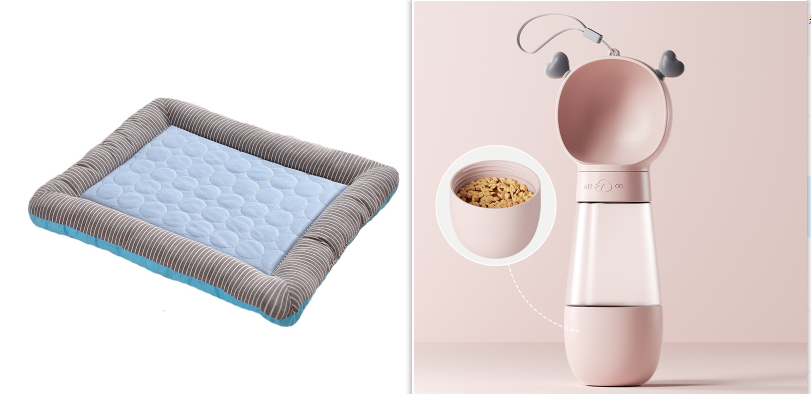Pet Cooling Pad Bed For Dogs Cats Puppy Kitten Cool Mat Pet Blanket Ice Silk Material Soft For Summer Sleeping Blue Breathable — image 3