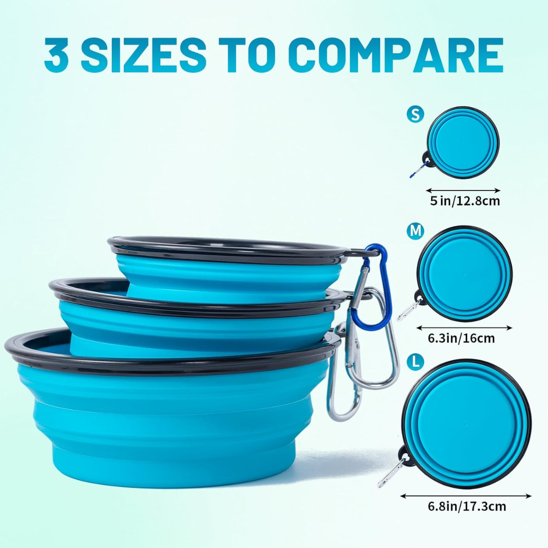 Bolsas de Comida Portátiles con Tapas Reversibles, 2 Unidades - Comidas y Agua para Perros y Gatos en Viajes, Caminatas o Acampadas — imagen 6