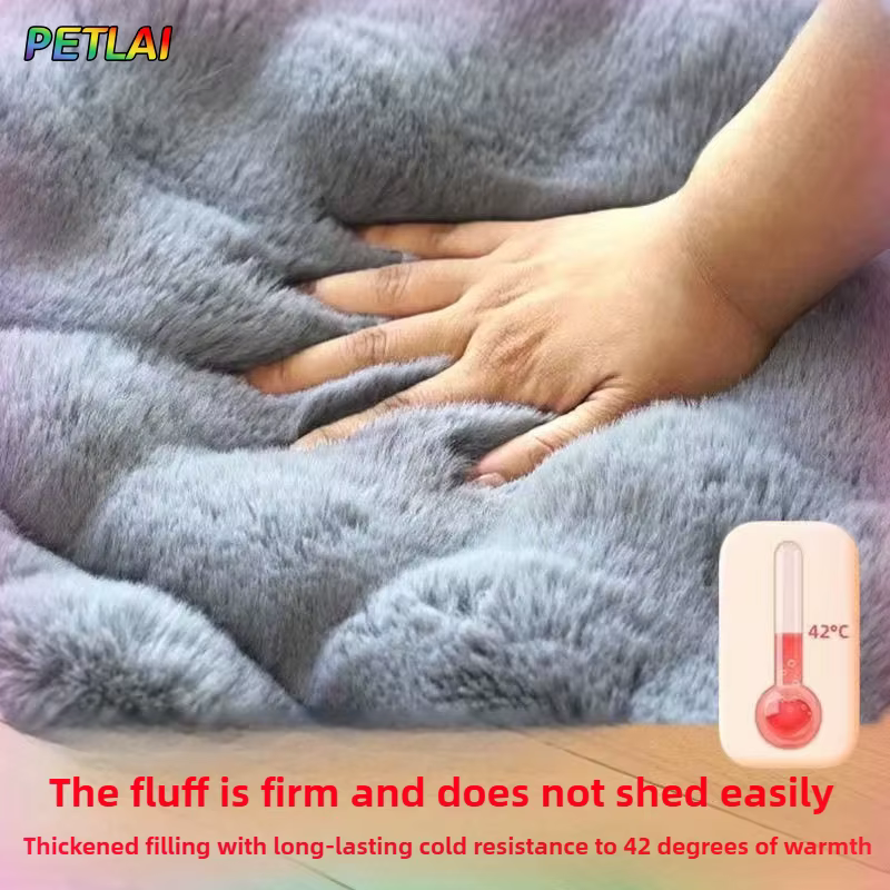 Dog Bed Mat Large Size Sleeping Pad for Winter Use Keep Warm Double-Sided Use Golden Retriever Stress-Relieving Sleeping Pad — image 3