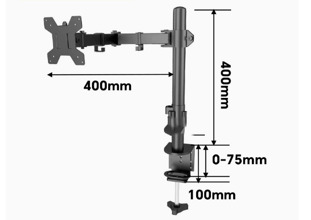 Soporte para monitor de computadora 17/22/24 pulgadas base de escritorio para juegos y alimentación de pollos con aumento de altura — imagen 11