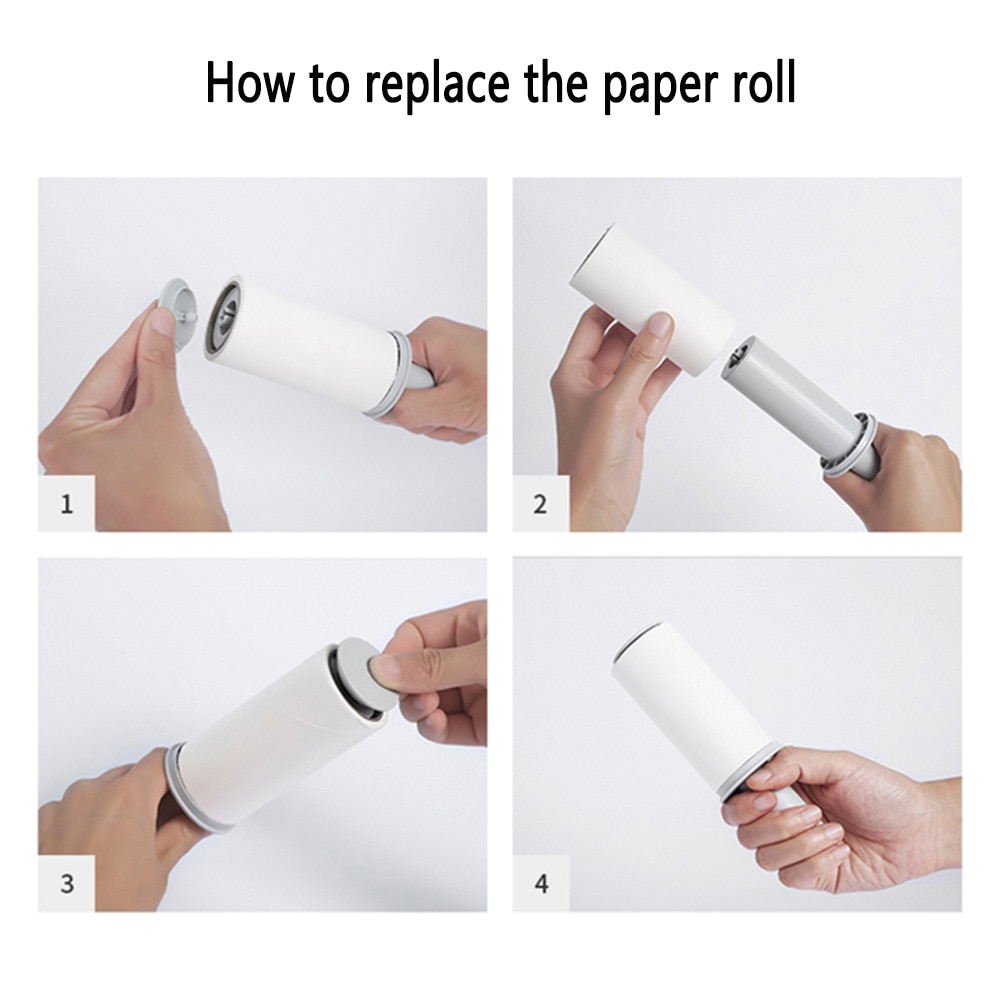 PETKIT cepillo de limpieza de pelo de mascotas con papel de rollo para eliminar pelos y lanas de perros gatos accesorios para mascotas — imagen 3