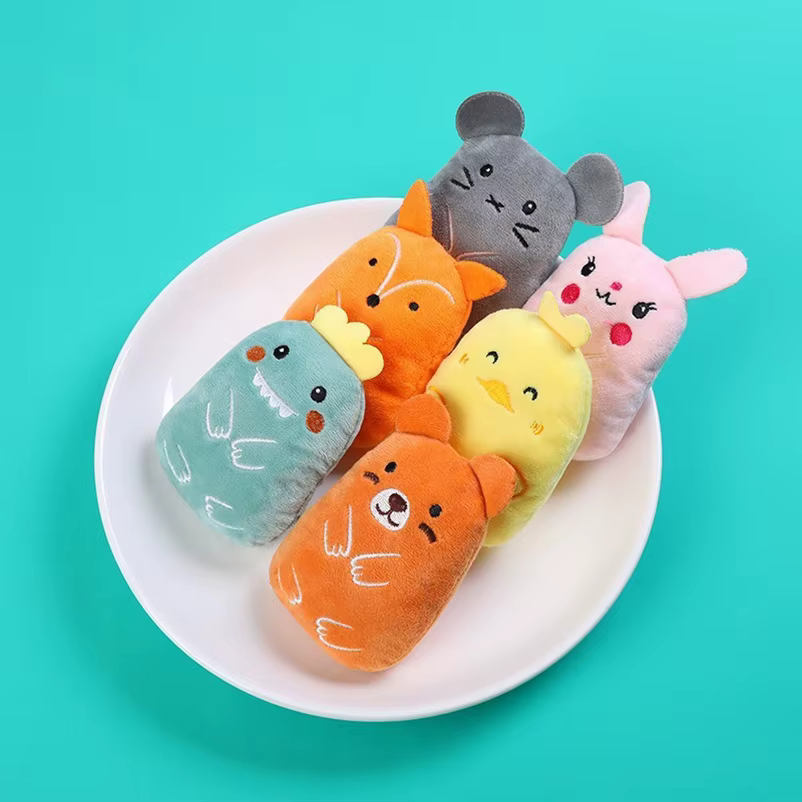 Cat toys pet plush toys self-excited toys to relieve tooth grinding cartoon animal bite-resistant plush toy supplies — image 3