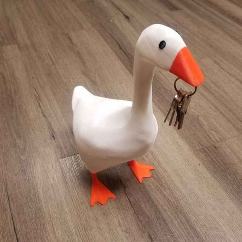 Estatua de Pato con Succión Magnética y Cuchillas para Hogar - Decoración de Resina — imagen 4