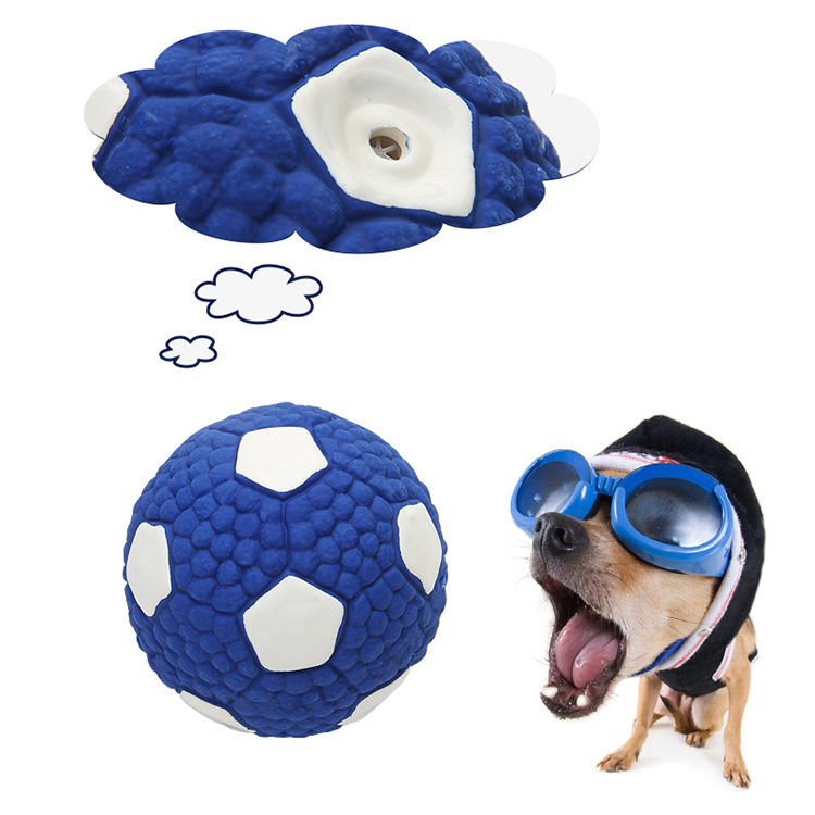 Dog Toys Latex Rugby Tennis Dog Bite Sound Ball Pet Toys — image 2