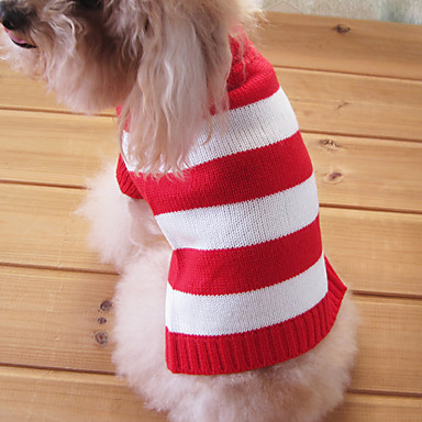 Suéter para Mascotas de Otoño e Invierno, Estampado de Rayas, Suéter Trenzado, Ropa y Artículos para Perros — imagen 4