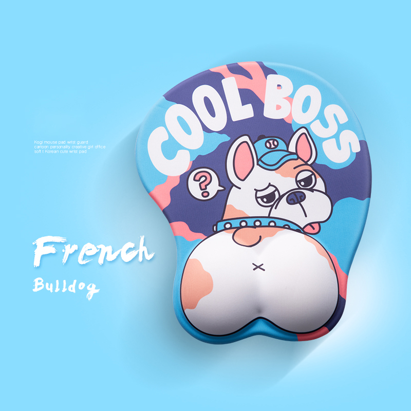 Mouse Pad de Ratón 3D con Soporte para Muñeca, Corgi Animado en Silicona Suave y Ergonómico — imagen 12