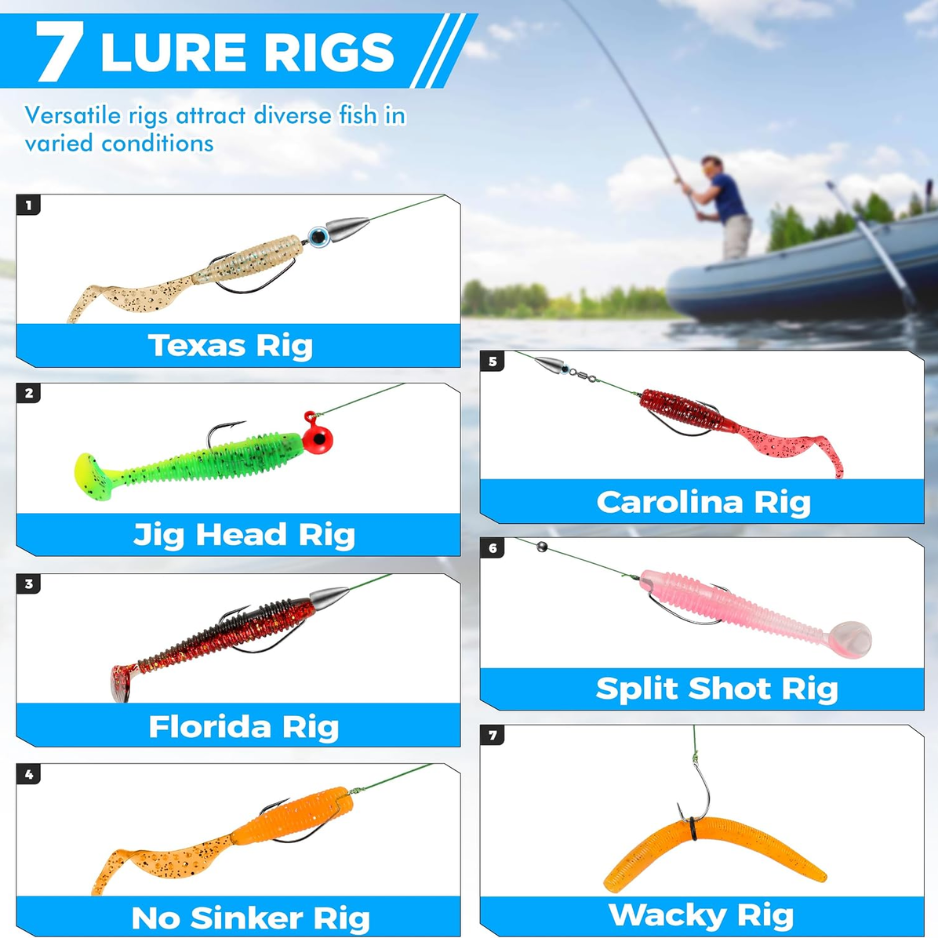 137Pcs Fishing Lure Kit With Tackle Box, Crankbaits, Hooks, Weights & Accessories — image 3