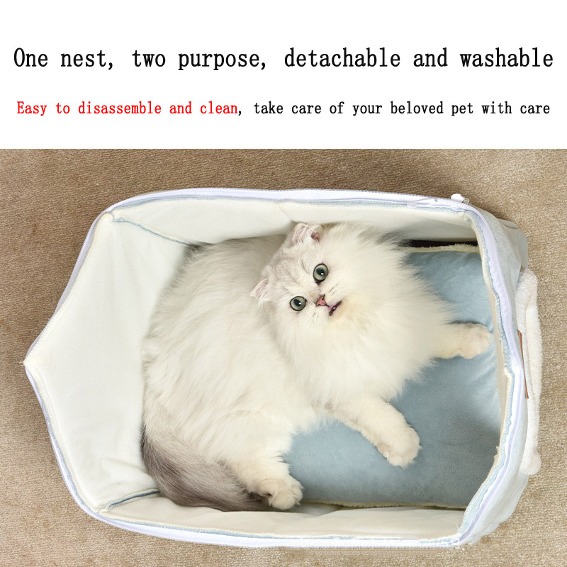 Nido para Mascotas de Tres Estaciones, Universal para Gatos y Perros, Limpiable y Removible — imagen 2