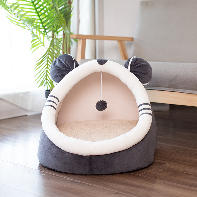 Casa de invierno para gatos con terciopelo — imagen 7