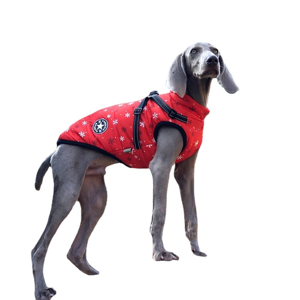 Autumn And Winter New Pet Clothes Christmas Big Dog Clothes Thickened Warm Dog Cotton Clothes Pet Clothing — image 5