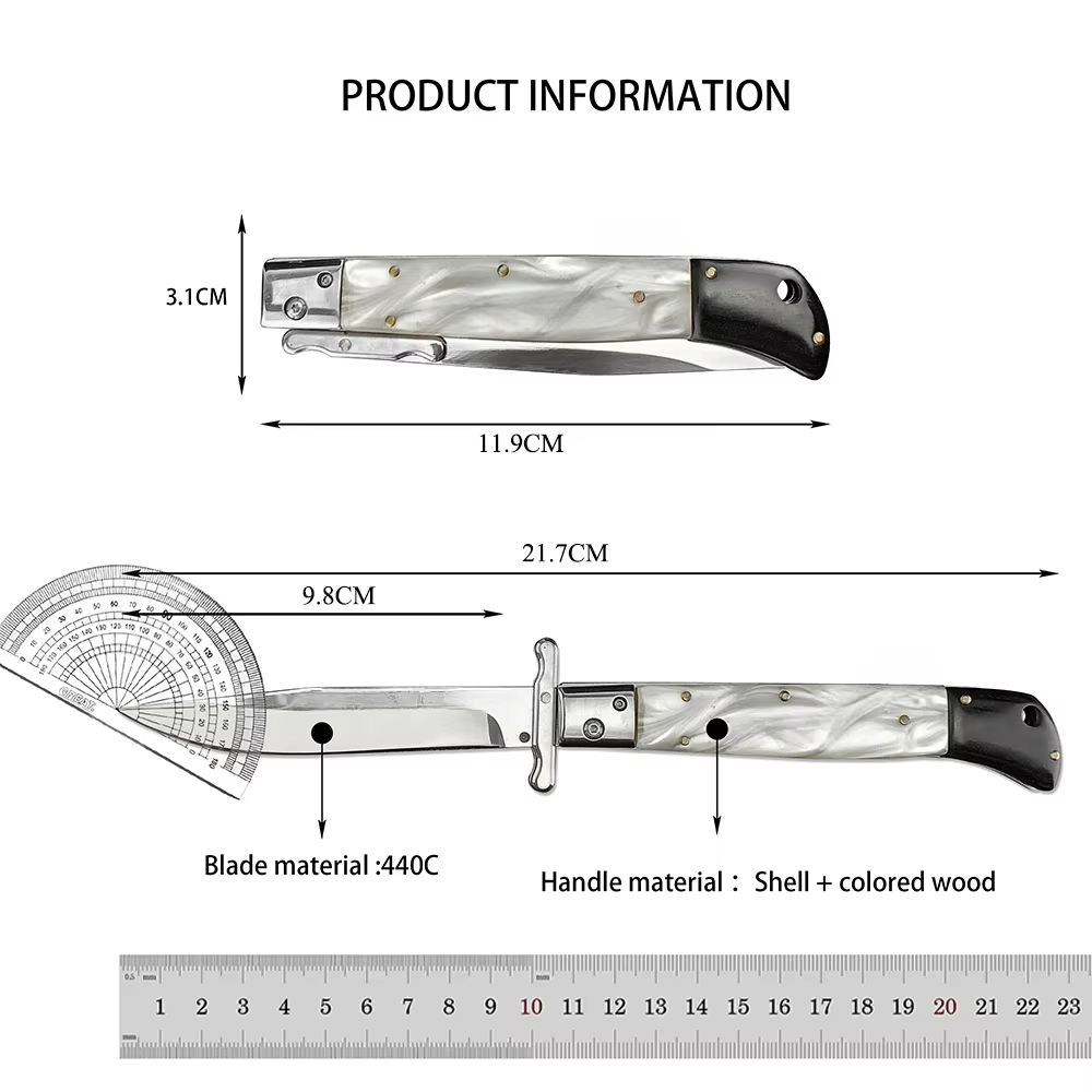 Russian Finka NKVD 440C Steel Blade Utility Survival Camping Hunting Rescue Knife Outdoor Portable Folding Knives EDC Tools — image 3