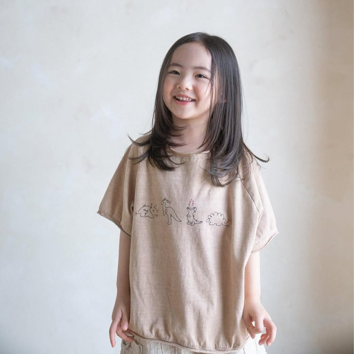 Kids' Short Sleeve T-Shirt, Boy/Girl, Small Dinosaur Print — image 4