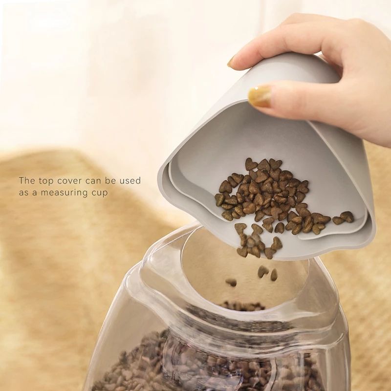 Pet Drinking Water Feeding Bowl Sailboat Type Large Capacity Cat Bowl Dog Food Bowl Can See Through Cat Water Dispenser Dog Bowl — image 4