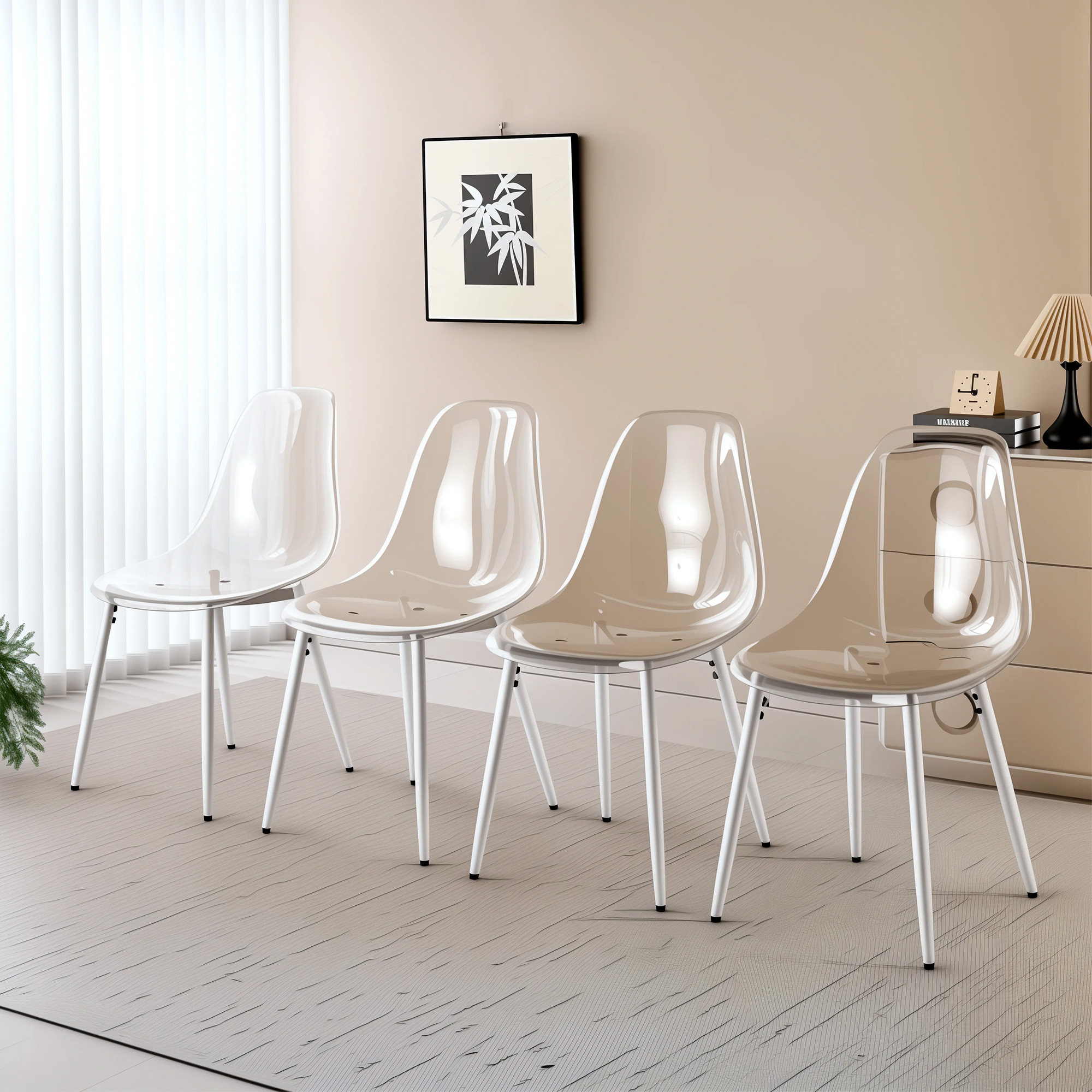 PET CHAIR 4PCS WHITE — image 1