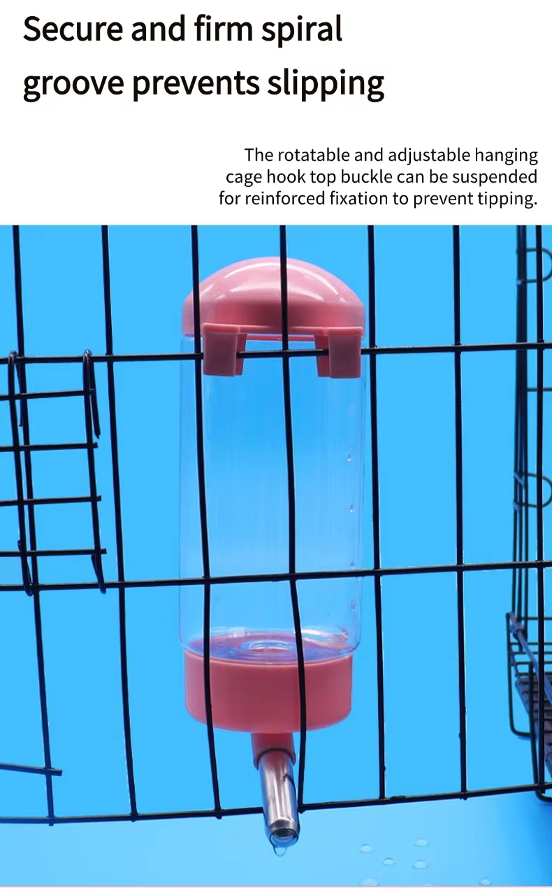500ml Convenitent Ball Type PP Material Cage Hanging Portable Lightweight Pet Water Fountain for Dogs and Cat Rabbits Small Pets — image 6