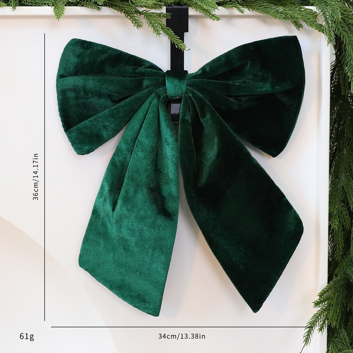 Saint Yuan New Velvet 3D Butterfly Large Christmas Decoration Tree Ornament Window Display Decor — image 10