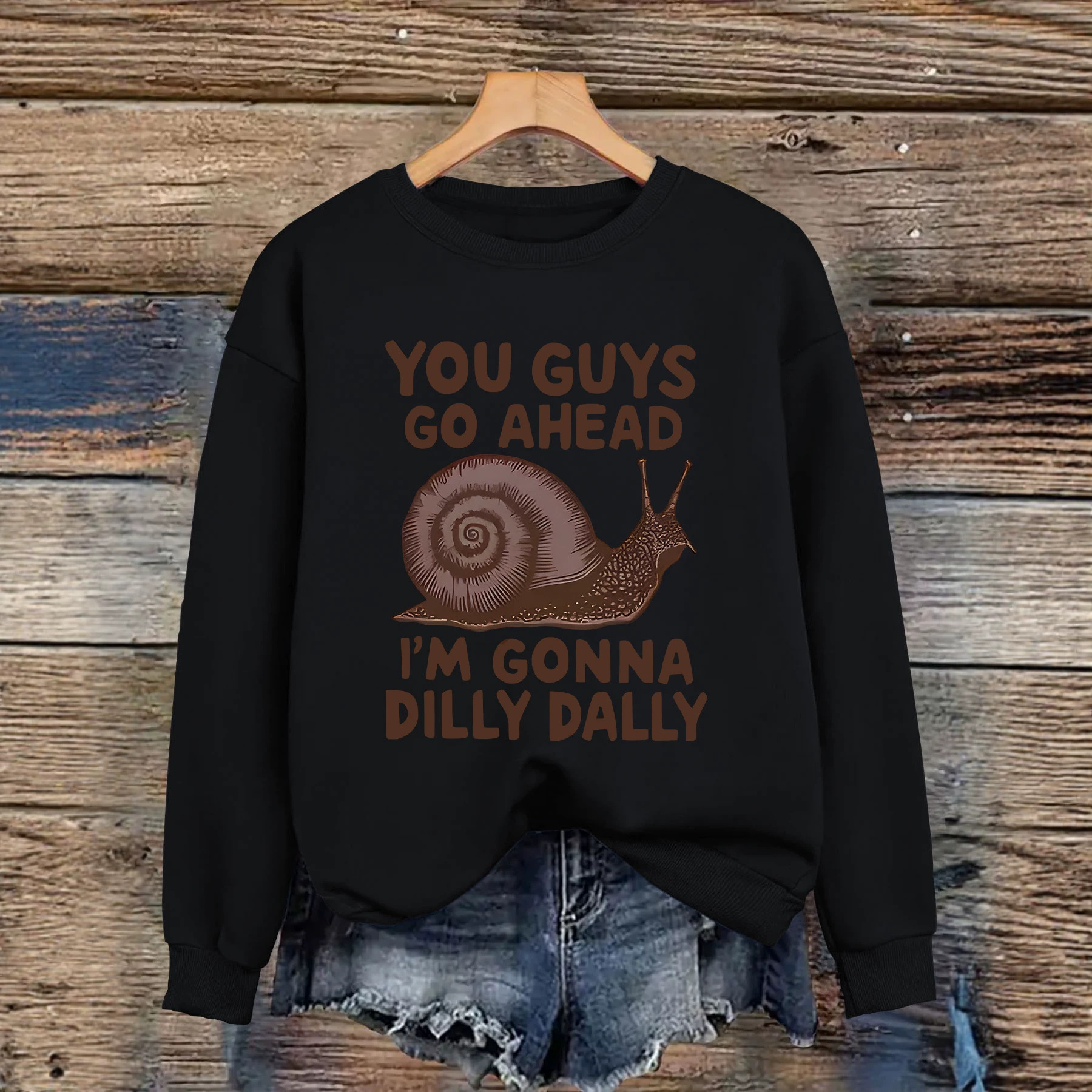 Snail print hoodie for women — image 3