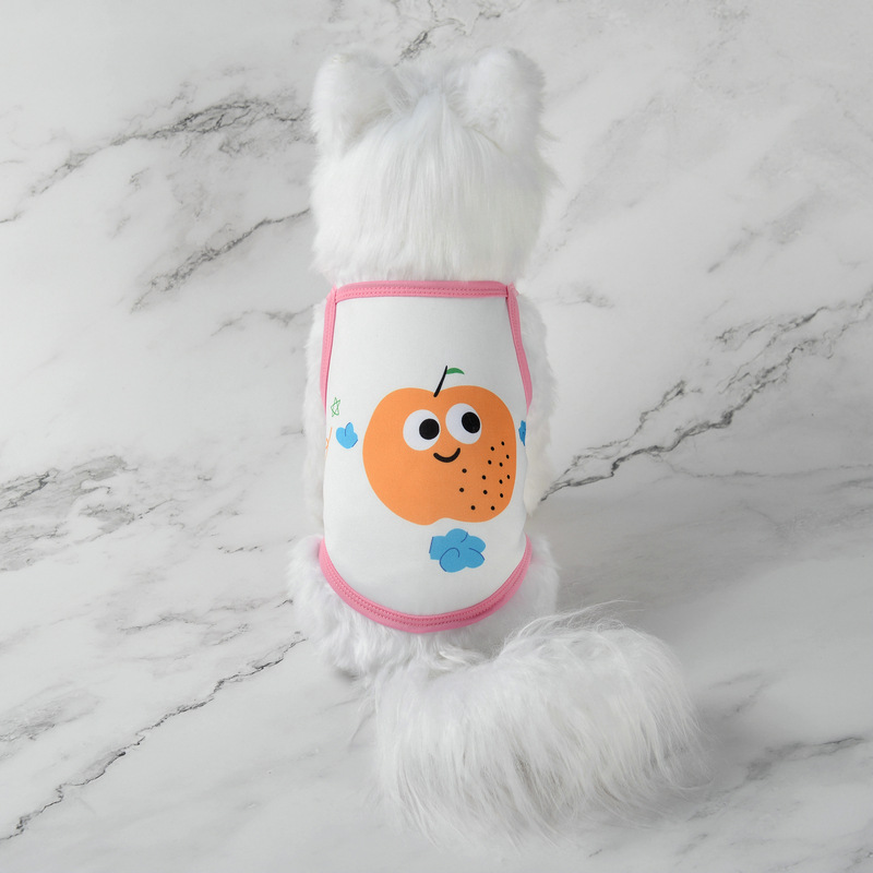 Ropa de mascotas - Camisetas de frutas divertidas con solapas y detalles coloridos para perros — imagen 2