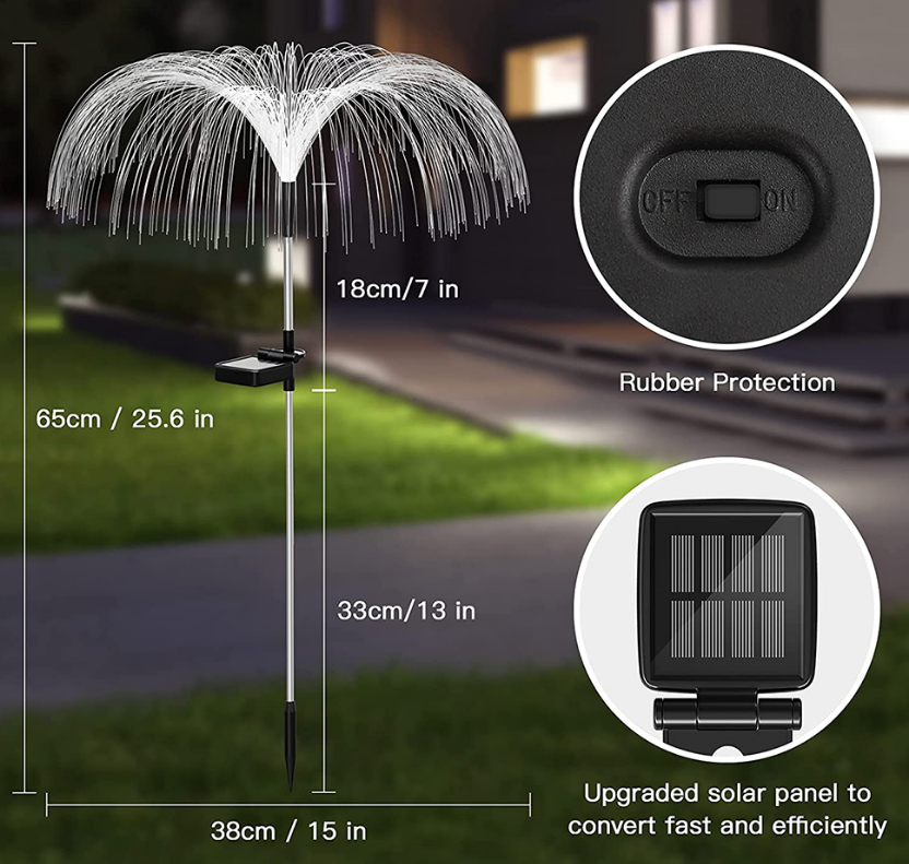 Solar Jellyfish Light Christmas Garden Decoration Light Solar Colorful Firework Automatic Light — image 1