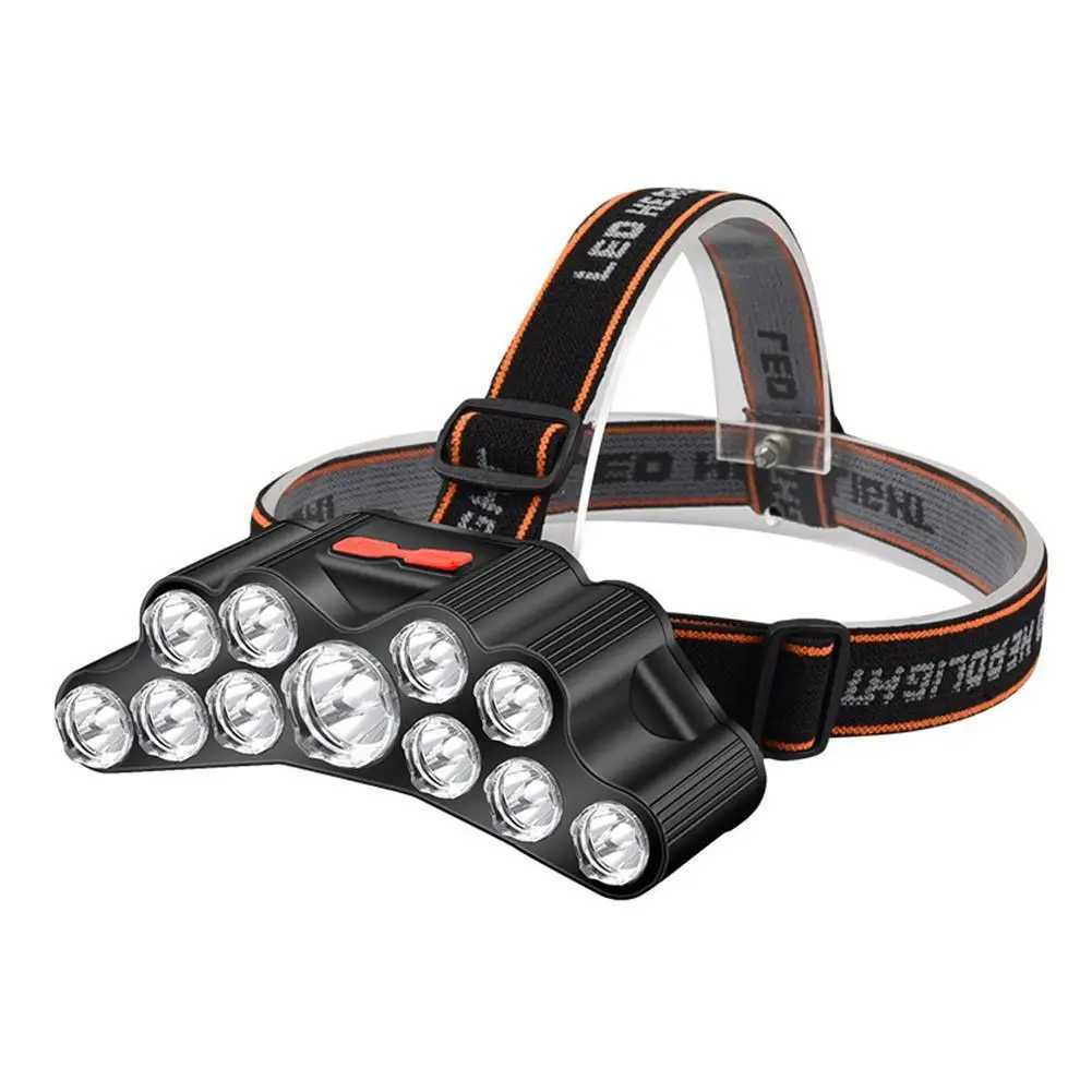 11 LED USB Recargable linterna con batería interna 18650 Luz intensa para camping, aventuras y pesca — imagen 4