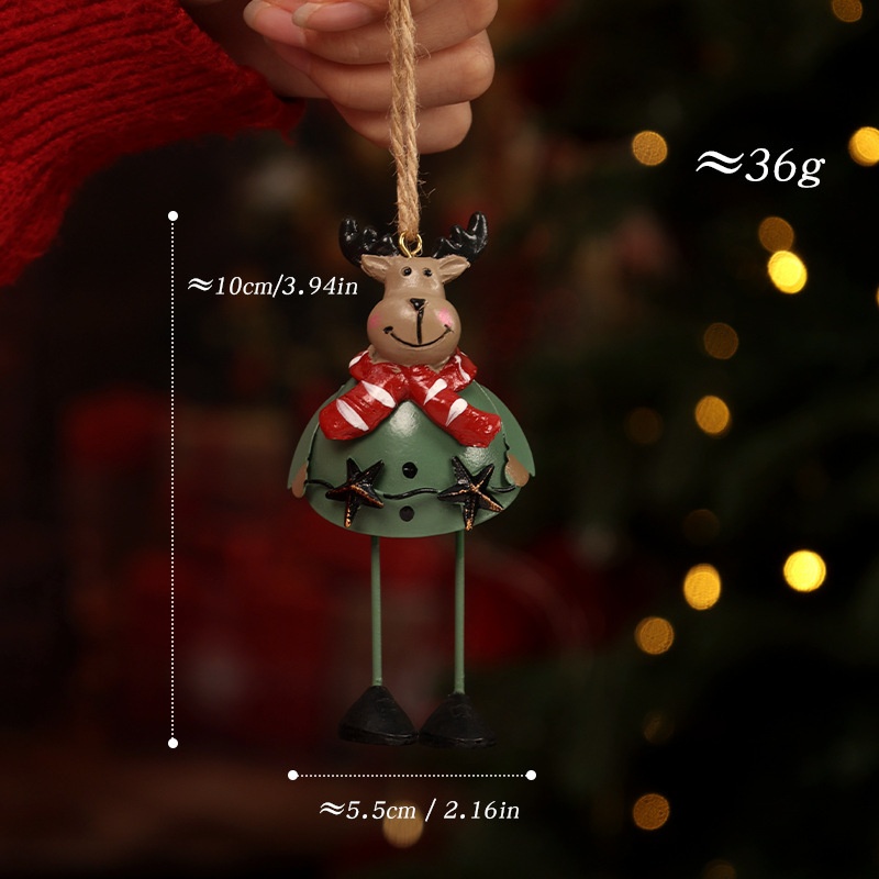 Christmas Reindeer Santa Claus Hanging Ornament, Christmas Tree Decoration Kids' Costume Gift Accessory — image 8