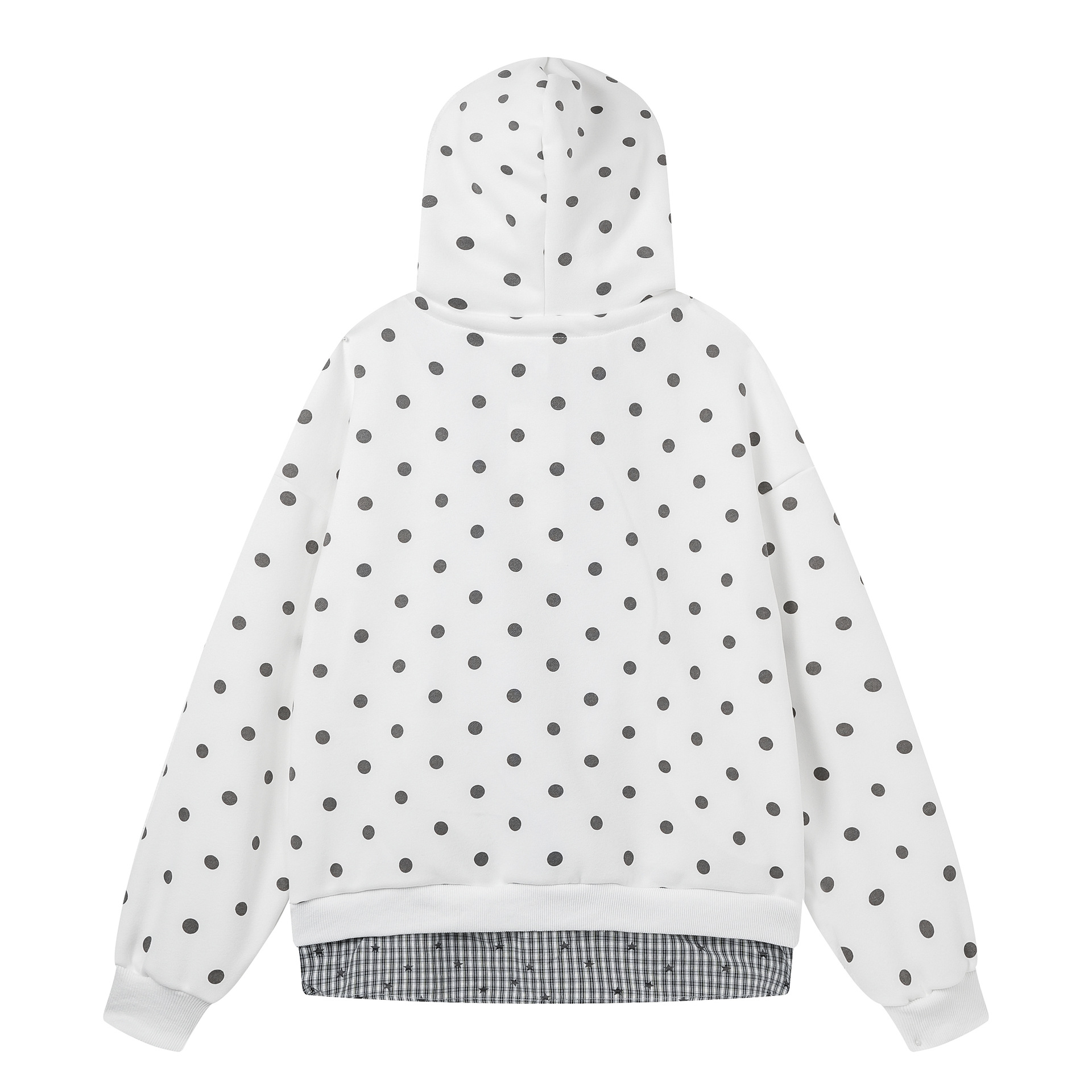 Women's Tie-Dye Hooded Cardigan with Cartoon Kitten Embroidery, Faux Fur Collar and Cat Ears — image 3
