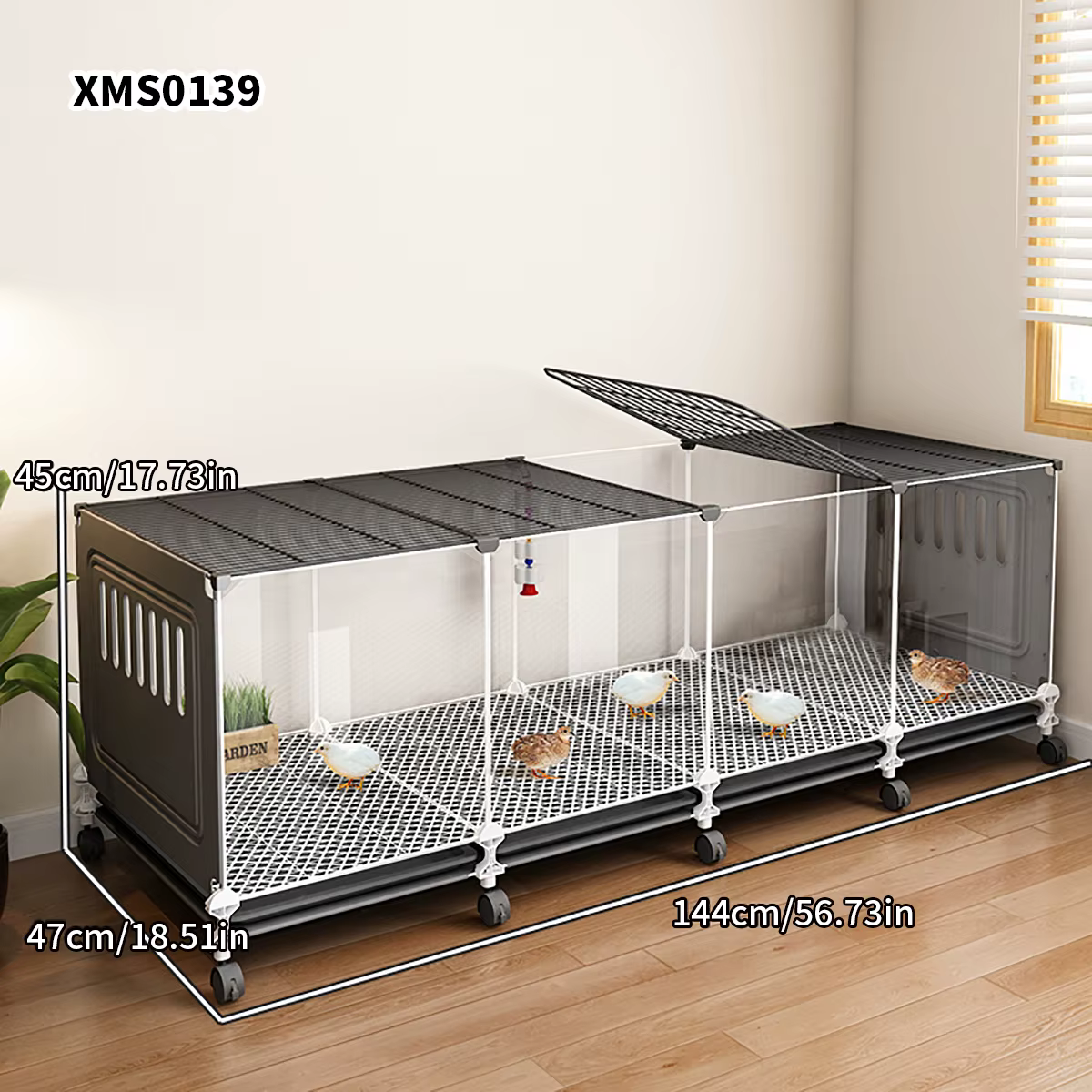 Chicken Coop for Home Use, Large Breeding Cage, Chicken House, Chicken Nest, Automatic Manure Cleaning, Duck Cage, Wire Mesh, Balcony Outdoor Poultry Cage — image 3