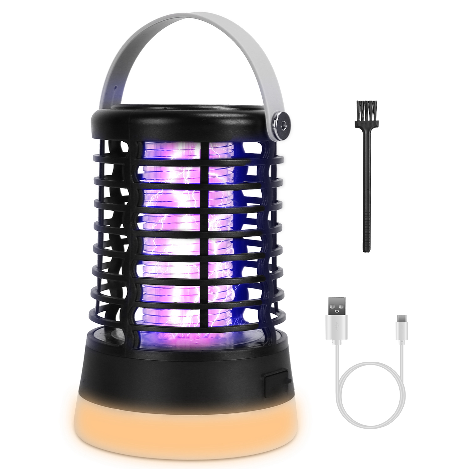 Lámpara Matamosquitos 4 en 1, Recargable, Antimosquitos para Interior y Exterior, Impermeable, Lámpara Matamosquitos con 3 Modos de Iluminación para Patio, Jardín y Hogar — imagen 2