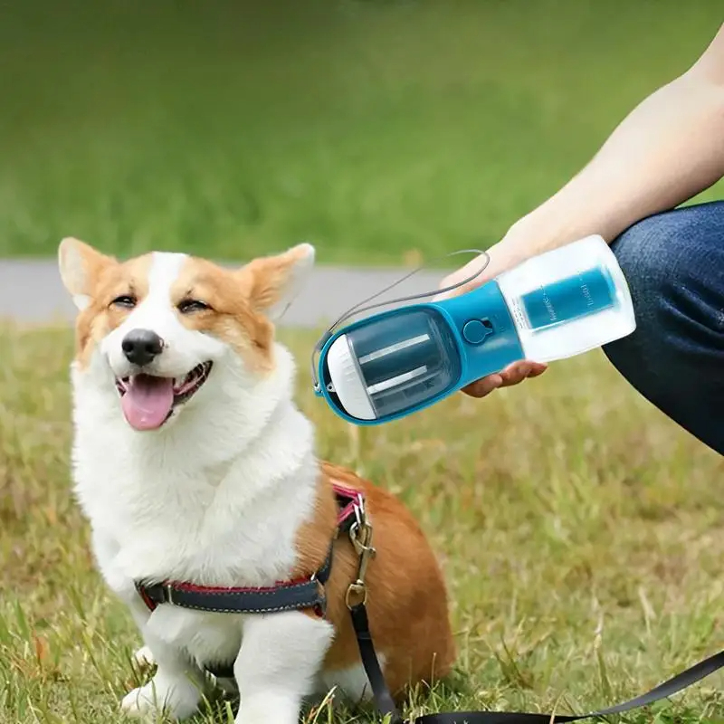 Dog Water Cup Drinking Food Garbage Bag Three-in-one Portable Small Multi-functional Pet Cups Pets Supplies — image 9