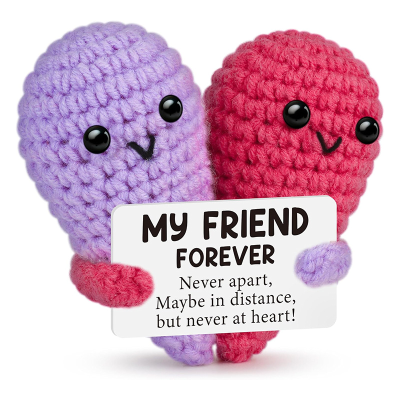 Handmade Knitted Doll Penguin Potato Turtle Dinosaur Donut Cartoon — image 20